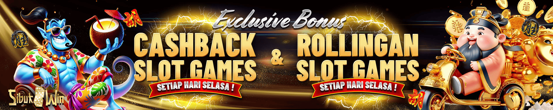 BONUS CASHBACK 5% + BONUS ROLLINGAN 0,7%